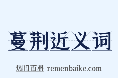蔓荆近义词是什么意思的图片